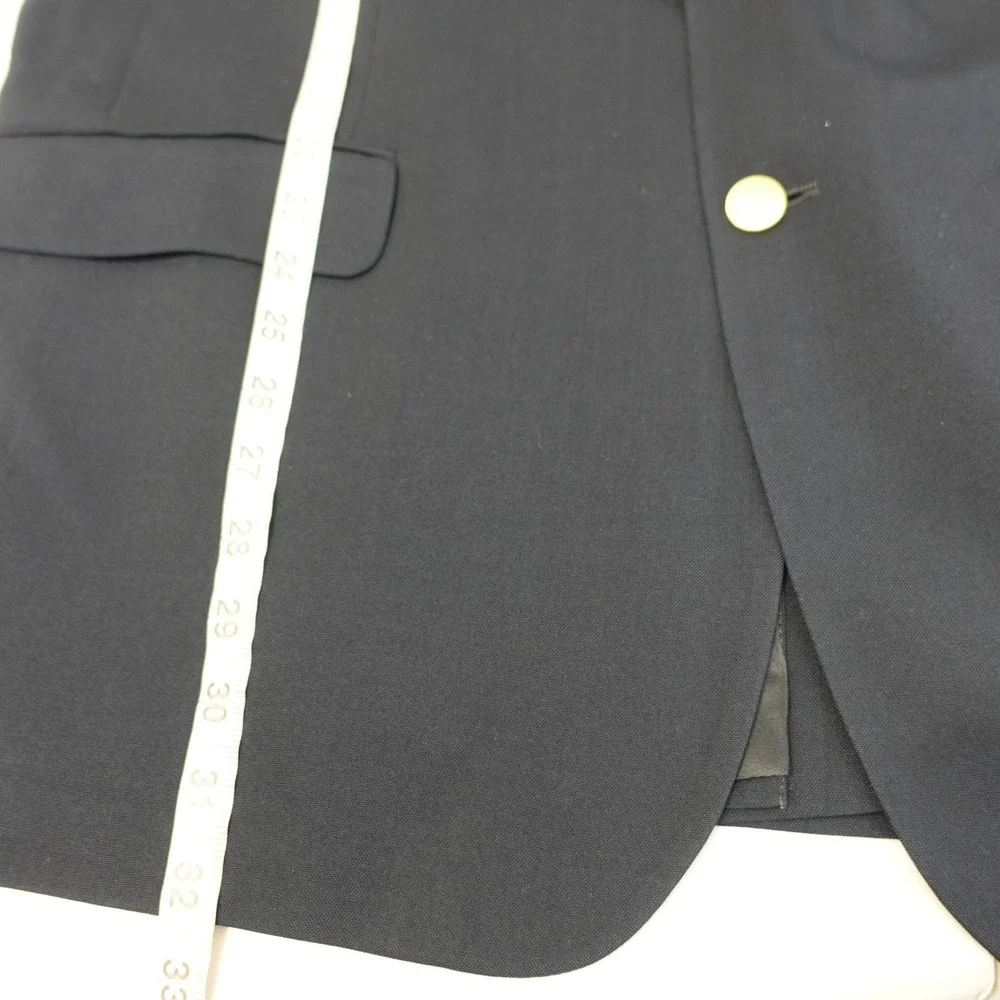 Brooks Brothers Blazer Mens 44R‎ Navy Blue 346 Worsted Wool Gold Buttons Jacket